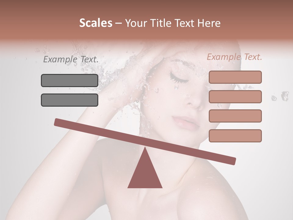 Colored Backgound Pure Caucasian PowerPoint Template