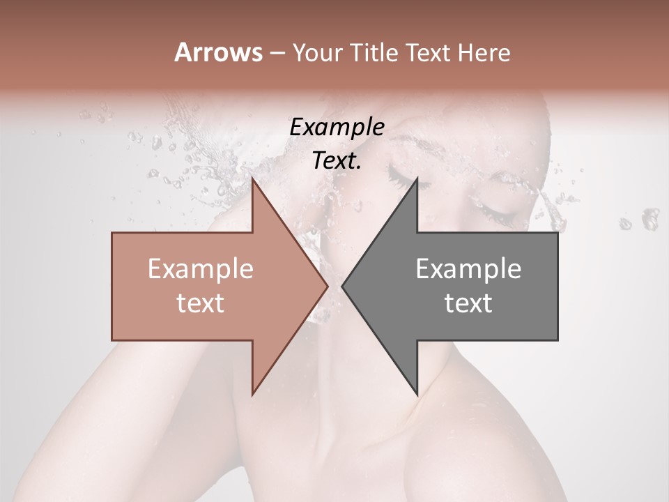 Colored Backgound Pure Caucasian PowerPoint Template