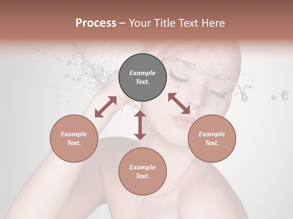 Colored Backgound Pure Caucasian PowerPoint Template