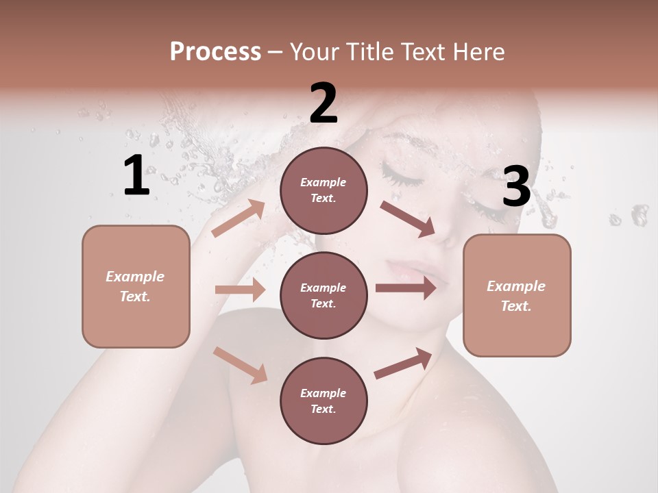 Colored Backgound Pure Caucasian PowerPoint Template