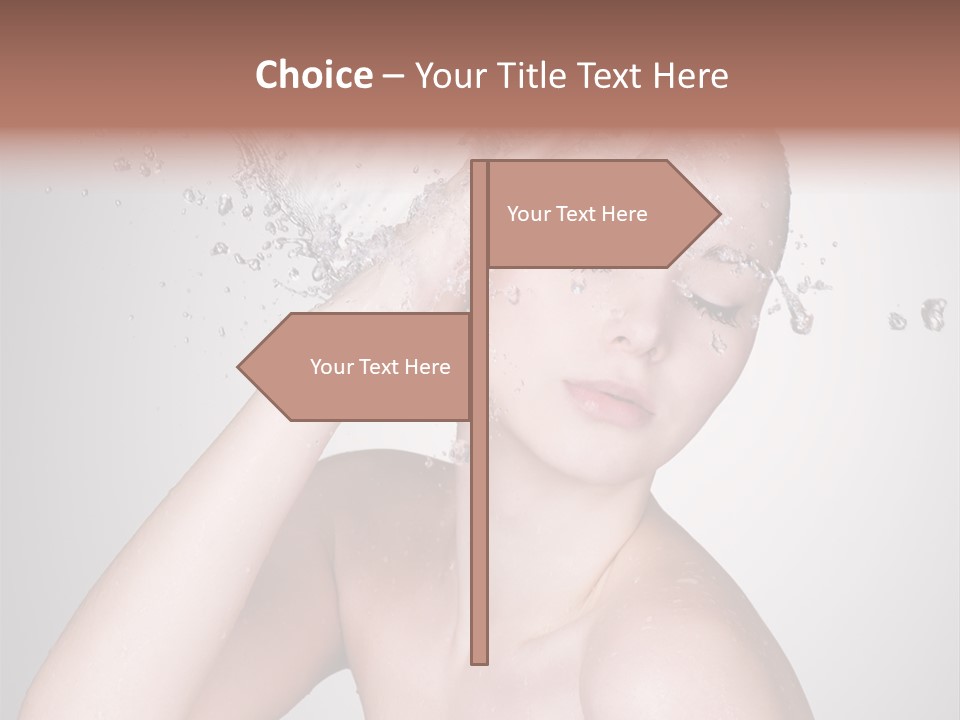 Colored Backgound Pure Caucasian PowerPoint Template