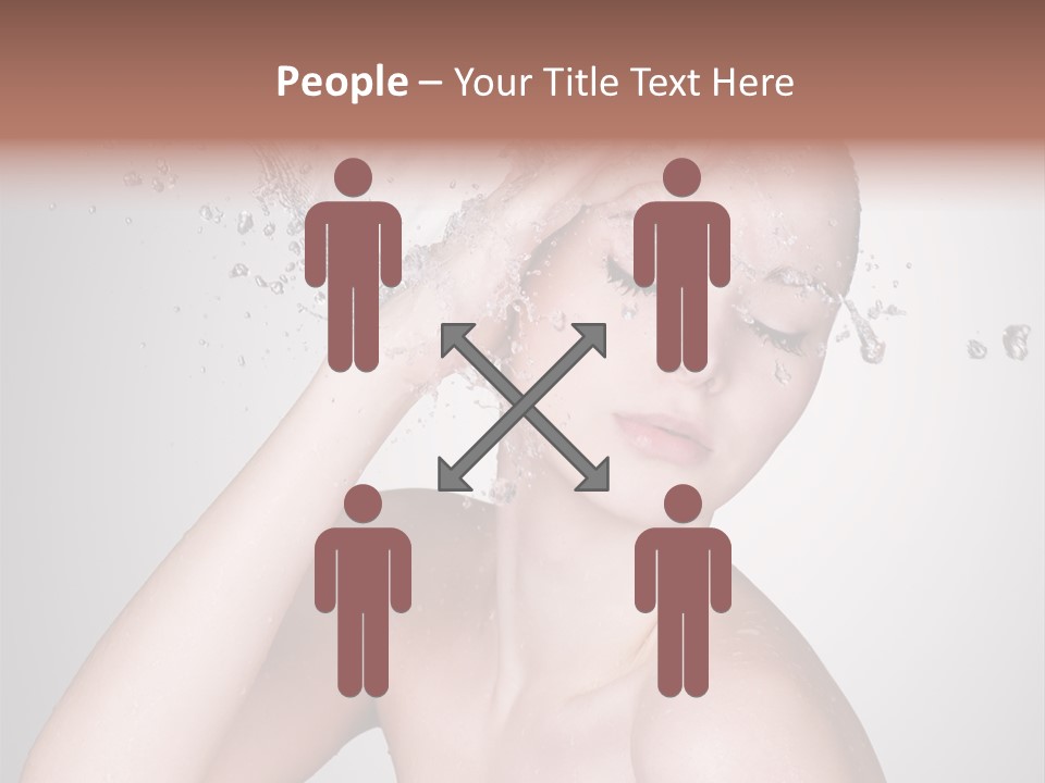 Colored Backgound Pure Caucasian PowerPoint Template