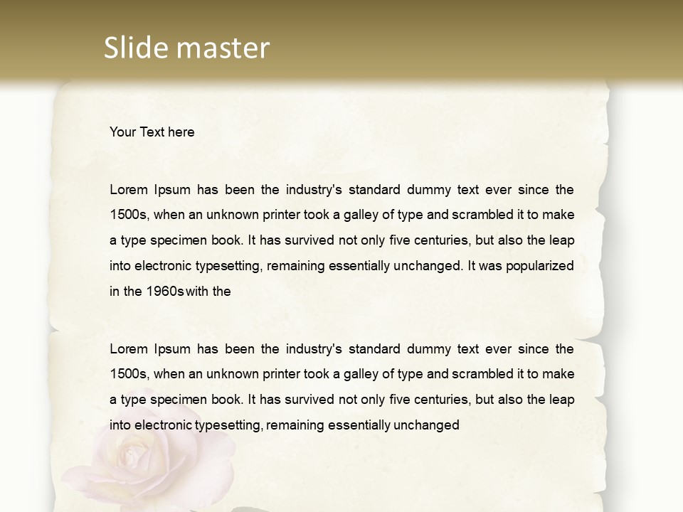 Liebe Nachricht Protokoll PowerPoint Template