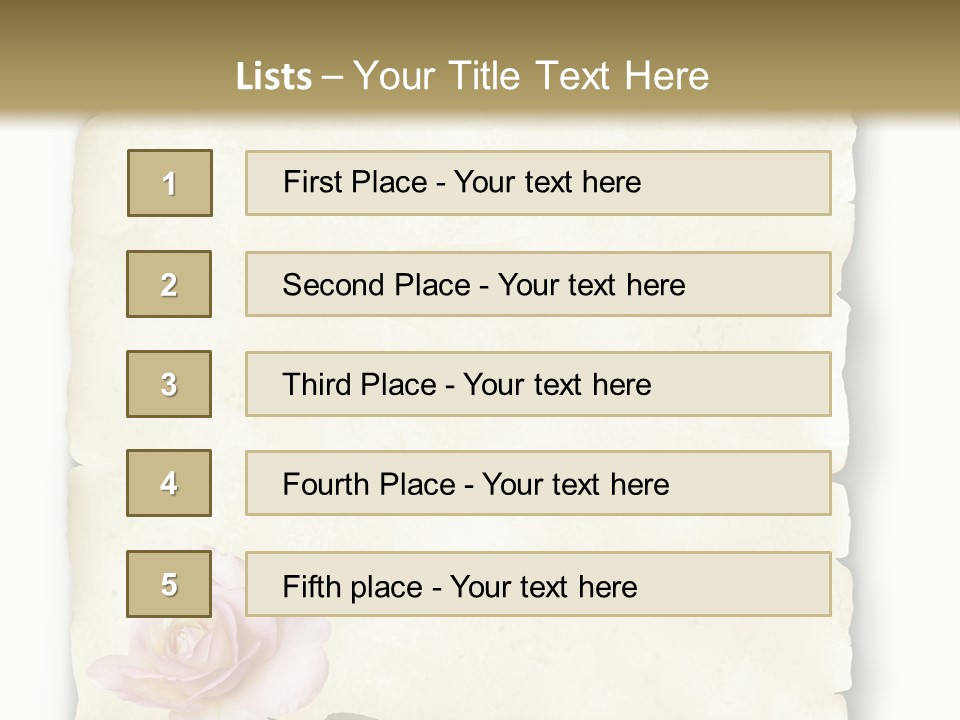 Liebe Nachricht Protokoll PowerPoint Template
