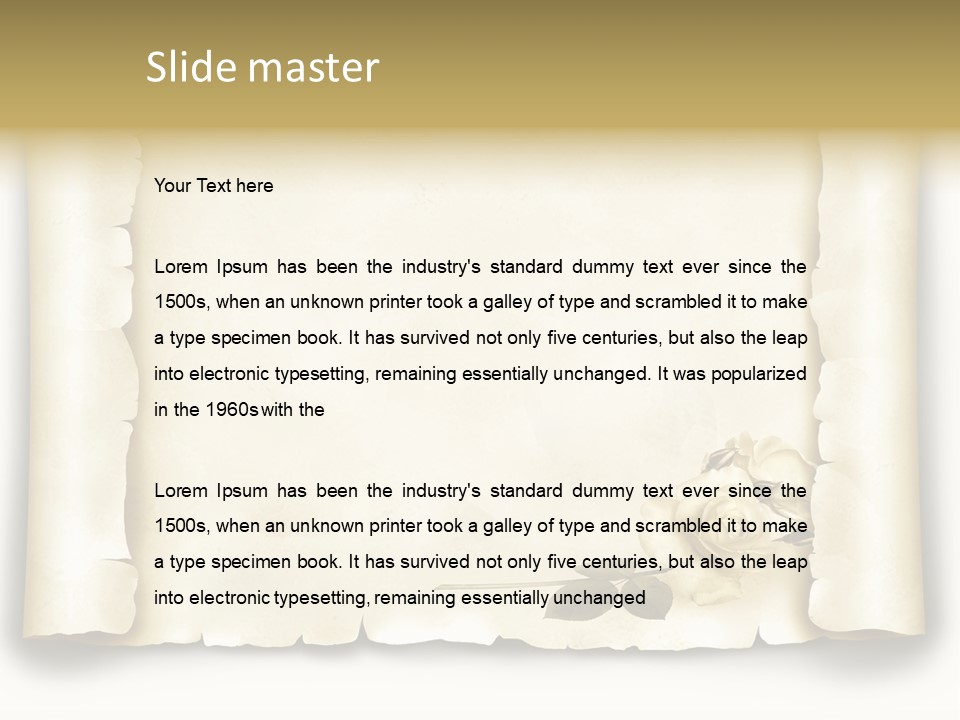 Antik Werbung Malen PowerPoint Template