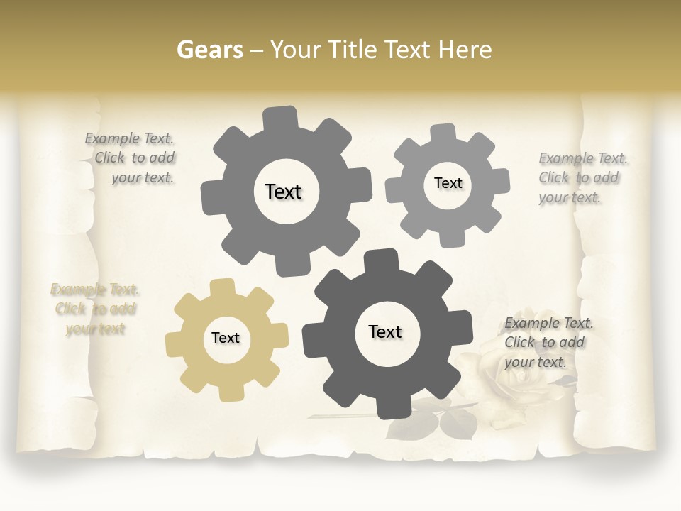 Antik Werbung Malen PowerPoint Template