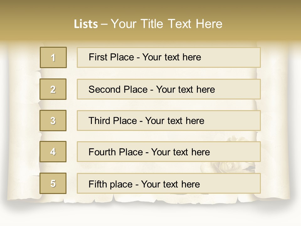 Antik Werbung Malen PowerPoint Template
