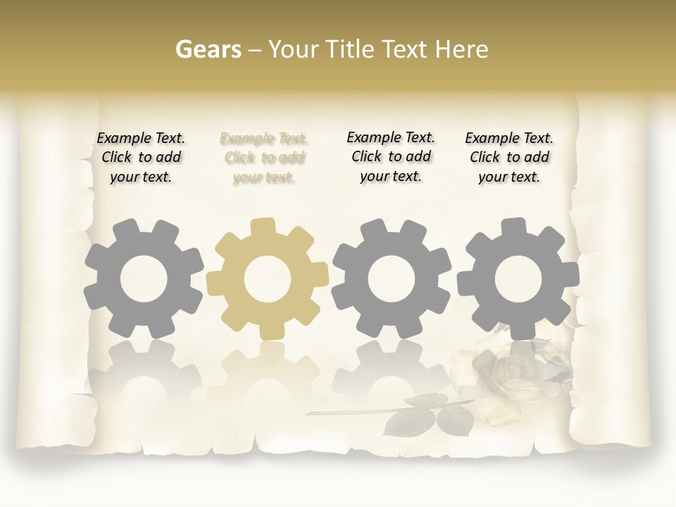 Antik Werbung Malen PowerPoint Template