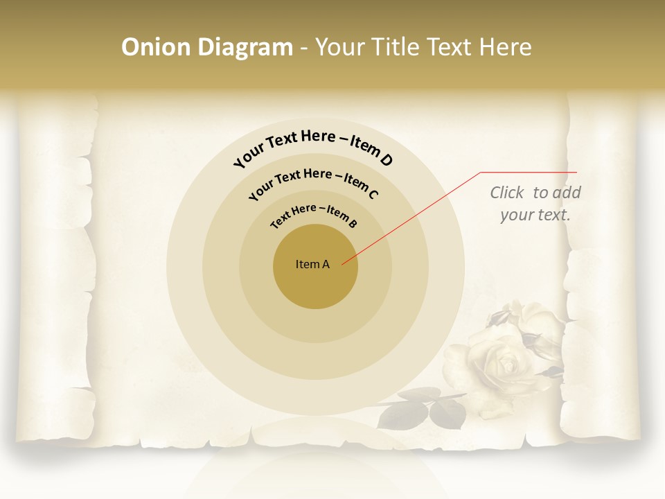 Antik Werbung Malen PowerPoint Template