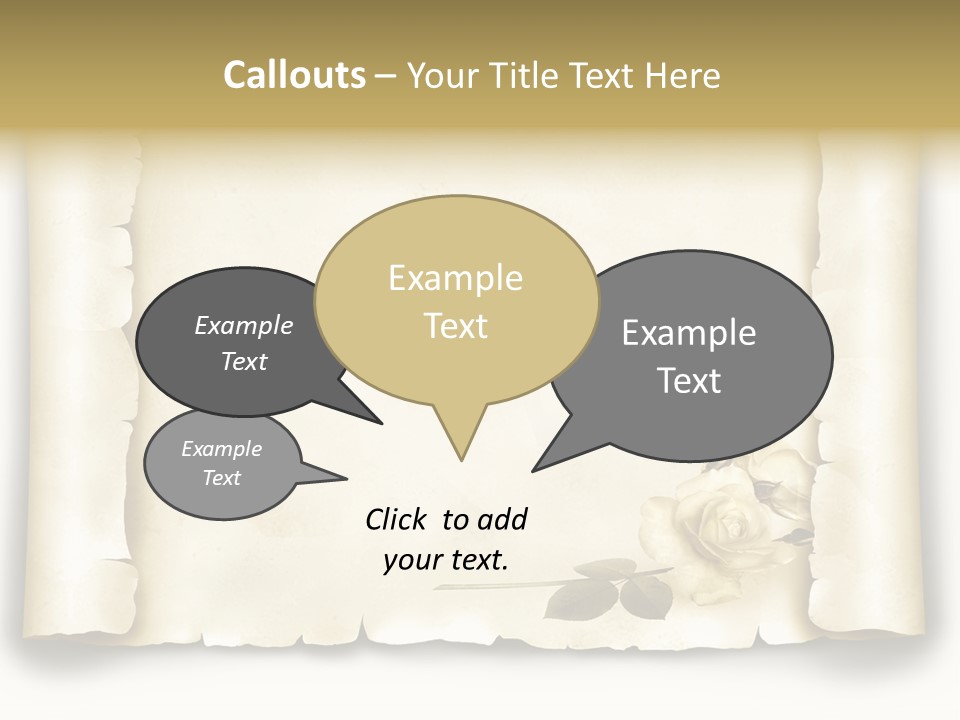 Antik Werbung Malen PowerPoint Template