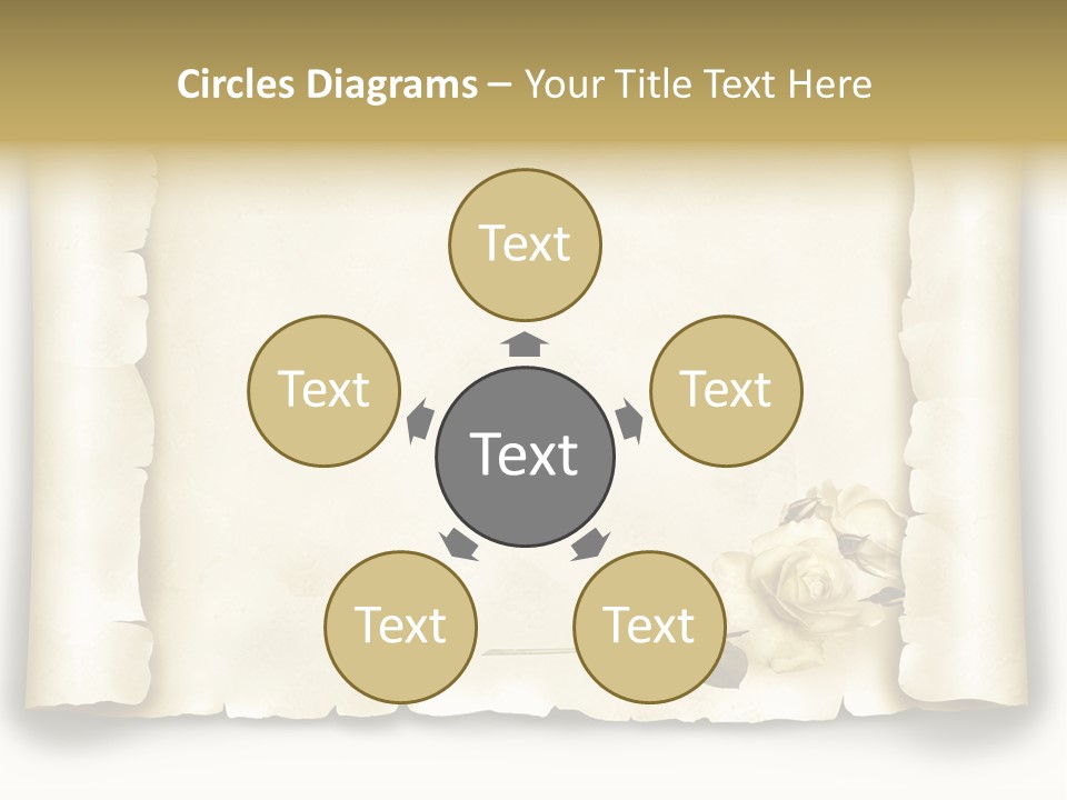 Antik Werbung Malen PowerPoint Template