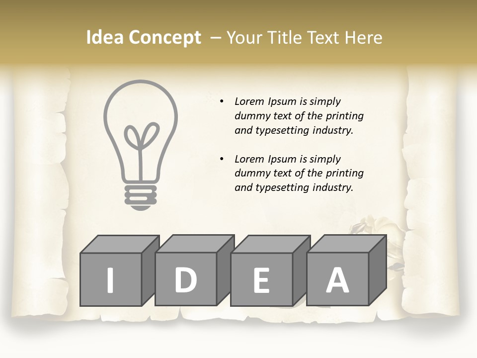 Antik Werbung Malen PowerPoint Template