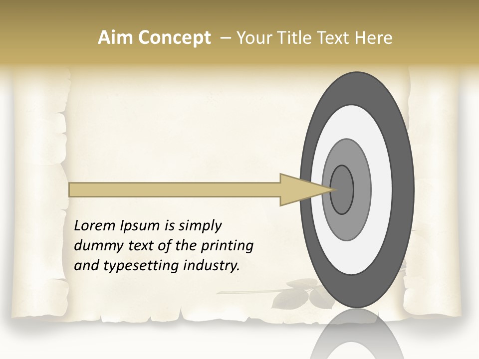 Antik Werbung Malen PowerPoint Template