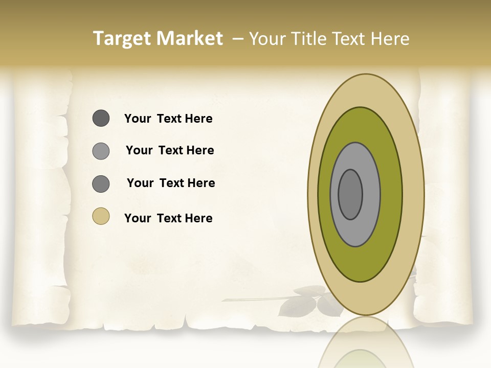 Antik Werbung Malen PowerPoint Template