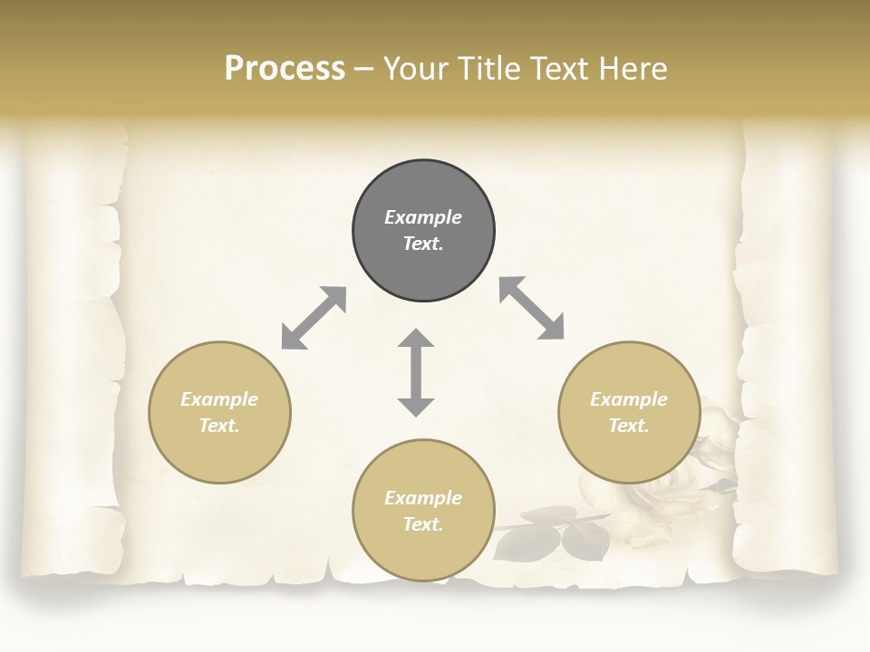 Antik Werbung Malen PowerPoint Template