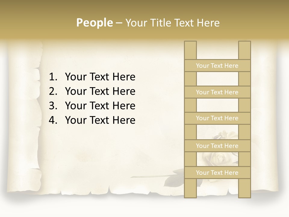 Antik Werbung Malen PowerPoint Template