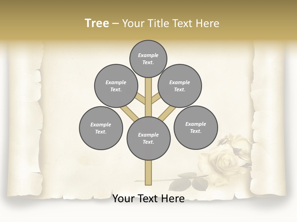 Antik Werbung Malen PowerPoint Template