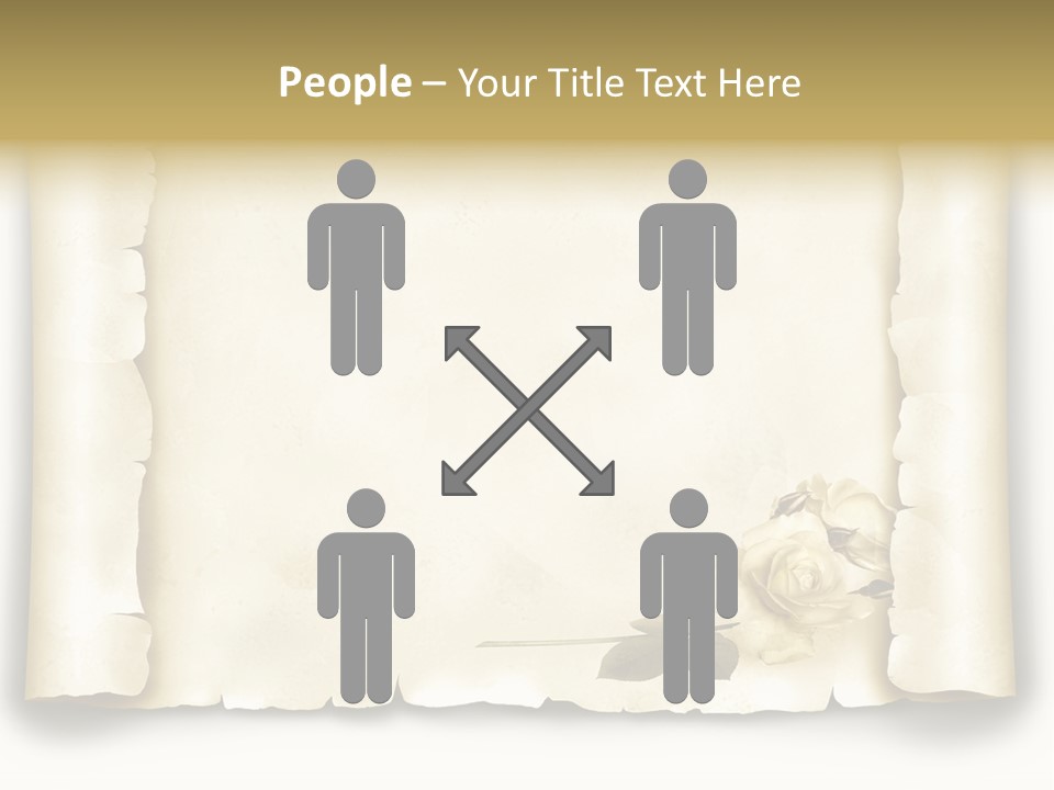 Antik Werbung Malen PowerPoint Template