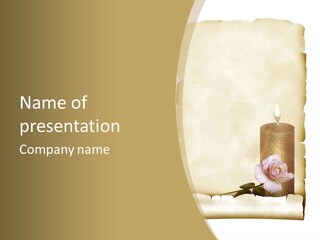 Brief Rose Trauer PowerPoint Template