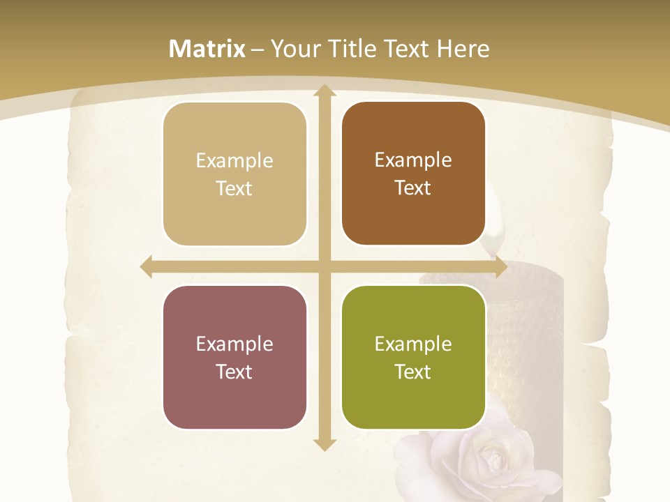 Brief Rose Trauer PowerPoint Template