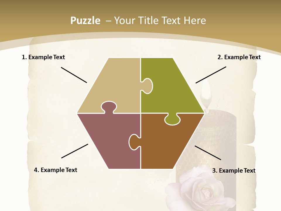 Brief Rose Trauer PowerPoint Template