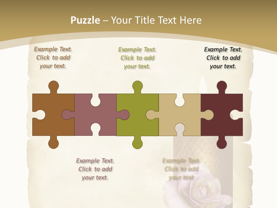 Brief Rose Trauer PowerPoint Template