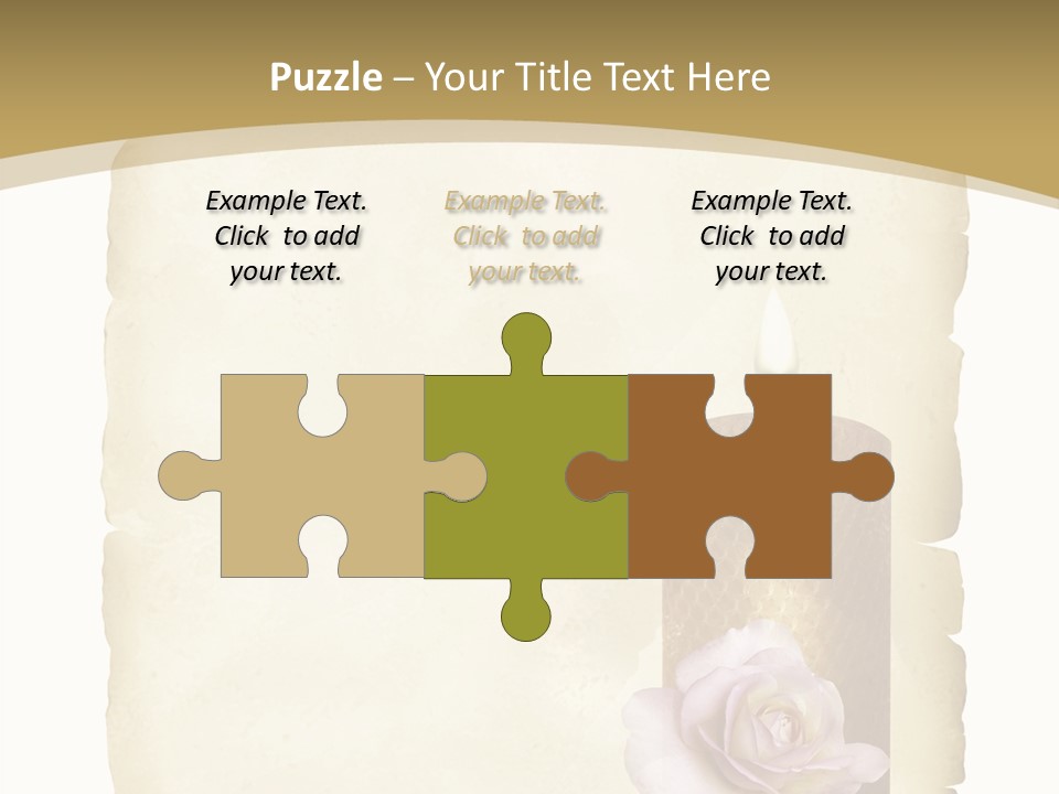 Brief Rose Trauer PowerPoint Template