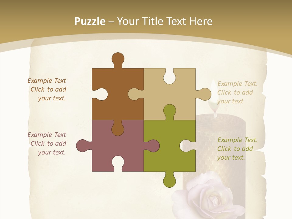 Brief Rose Trauer PowerPoint Template