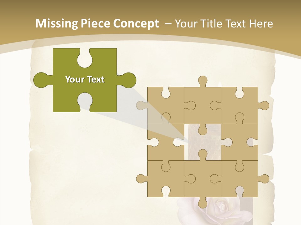 Brief Rose Trauer PowerPoint Template