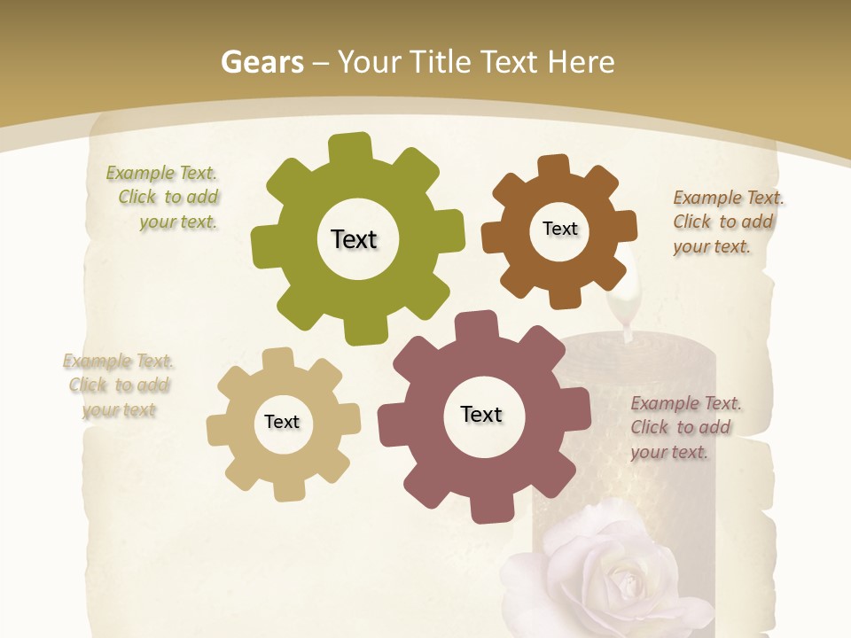 Brief Rose Trauer PowerPoint Template