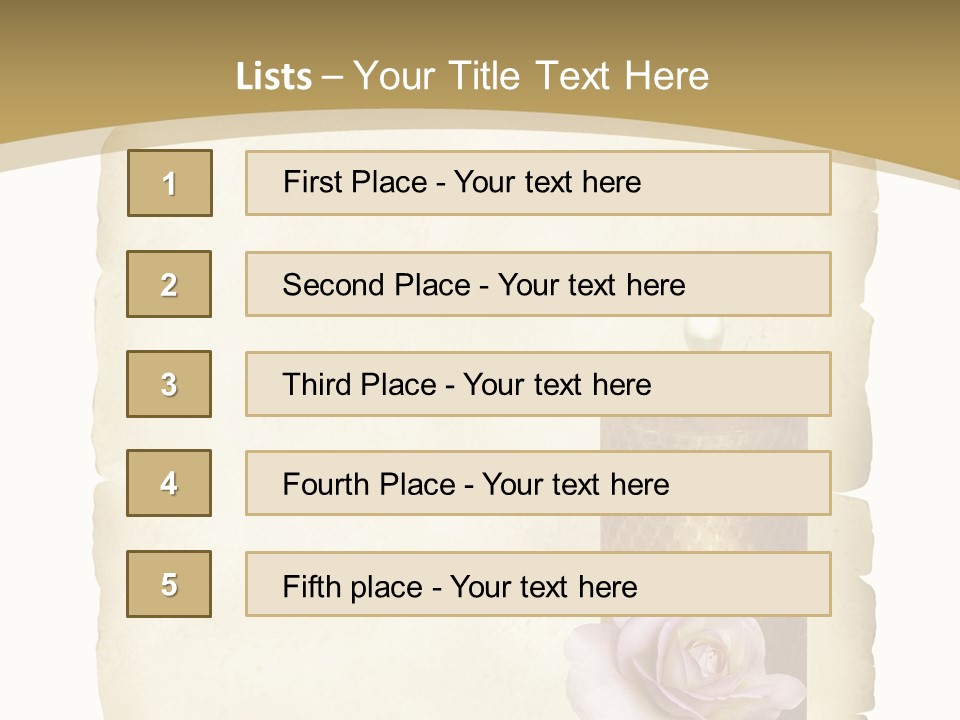 Brief Rose Trauer PowerPoint Template
