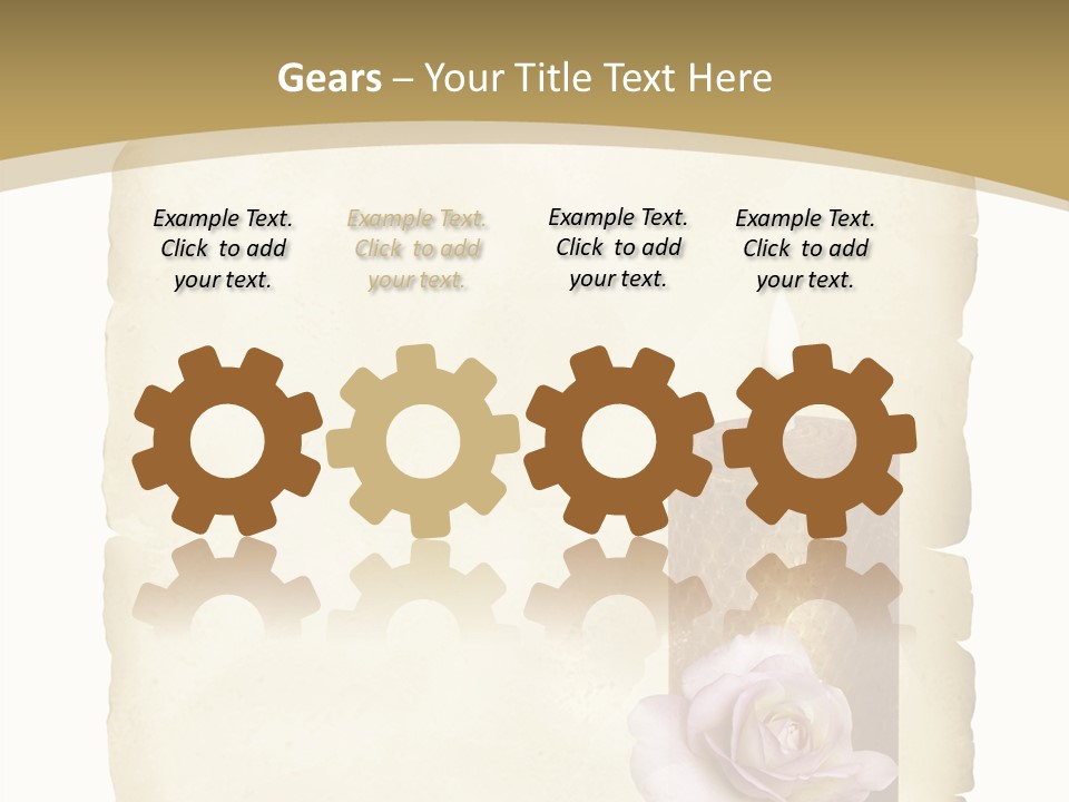 Brief Rose Trauer PowerPoint Template