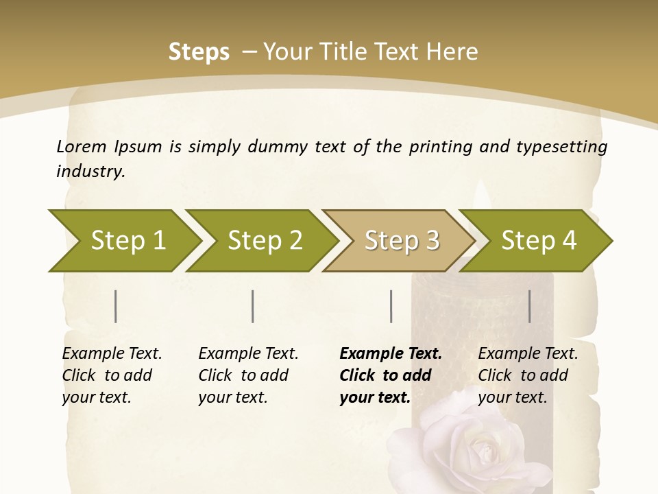 Brief Rose Trauer PowerPoint Template