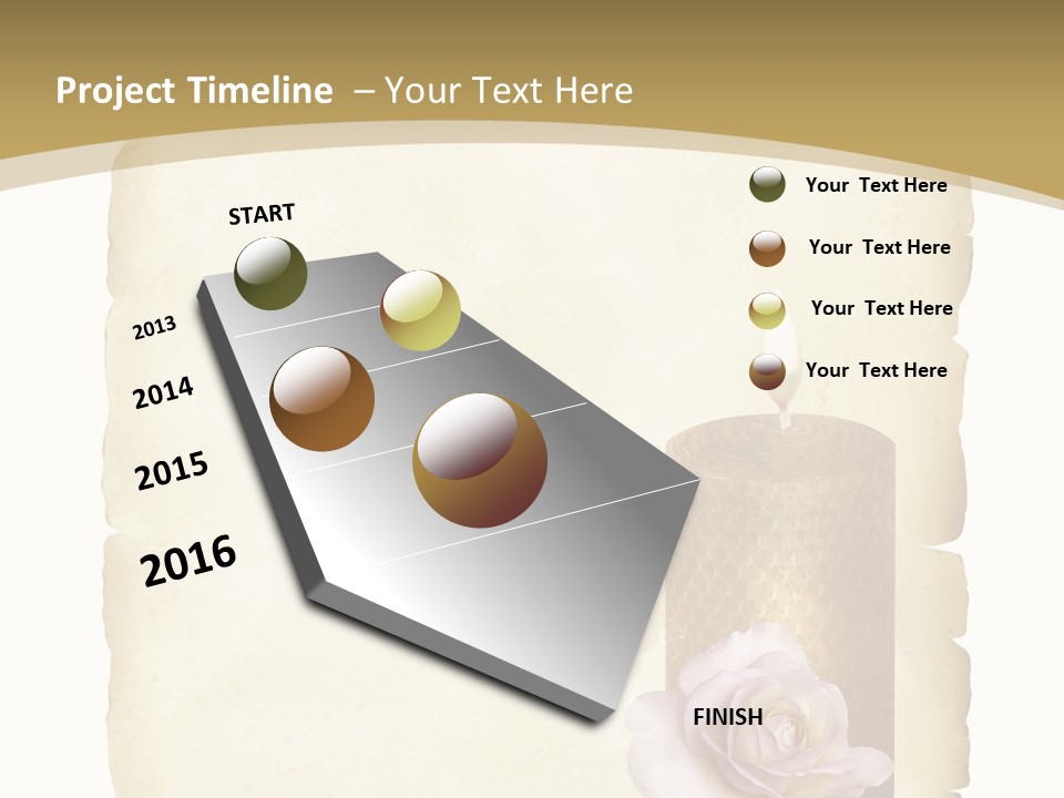 Brief Rose Trauer PowerPoint Template