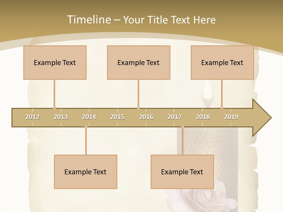 Brief Rose Trauer PowerPoint Template