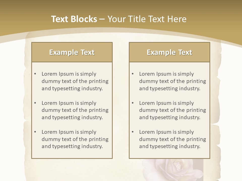 Brief Rose Trauer PowerPoint Template