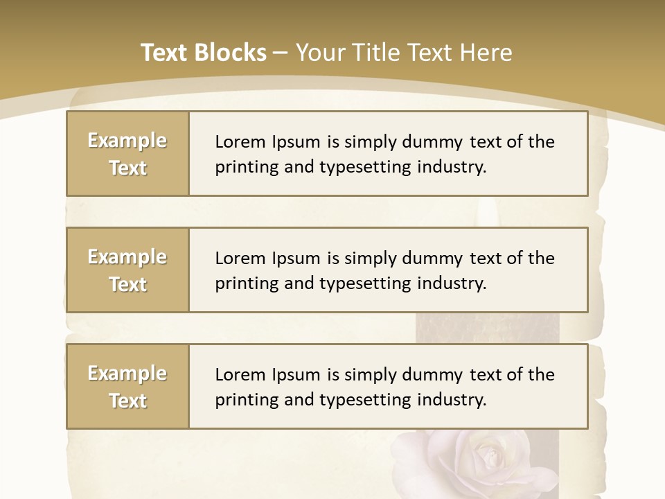 Brief Rose Trauer PowerPoint Template