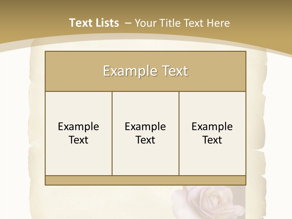 Brief Rose Trauer PowerPoint Template
