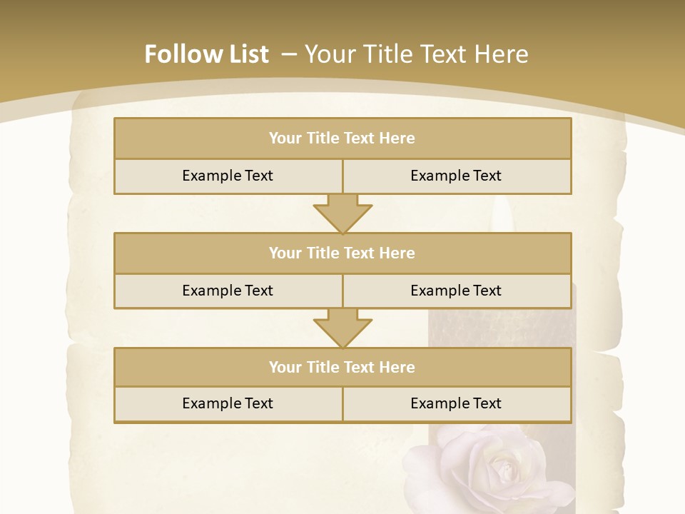 Brief Rose Trauer PowerPoint Template