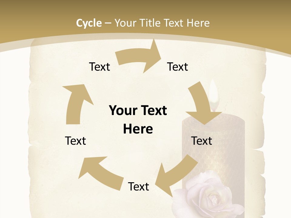 Brief Rose Trauer PowerPoint Template