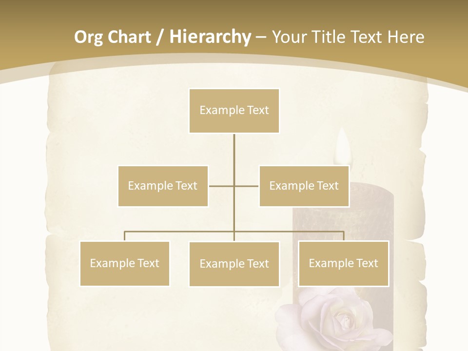 Brief Rose Trauer PowerPoint Template