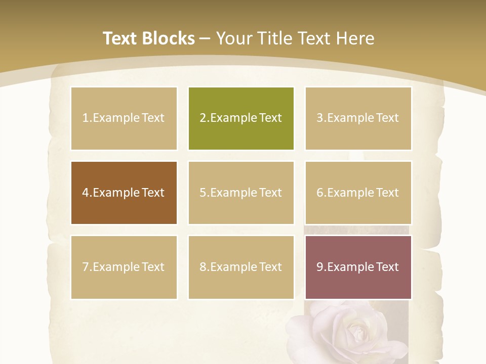 Brief Rose Trauer PowerPoint Template