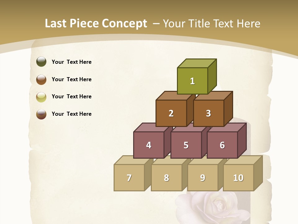 Brief Rose Trauer PowerPoint Template