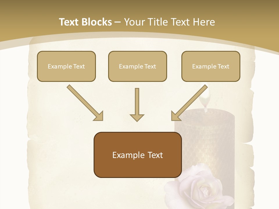 Brief Rose Trauer PowerPoint Template