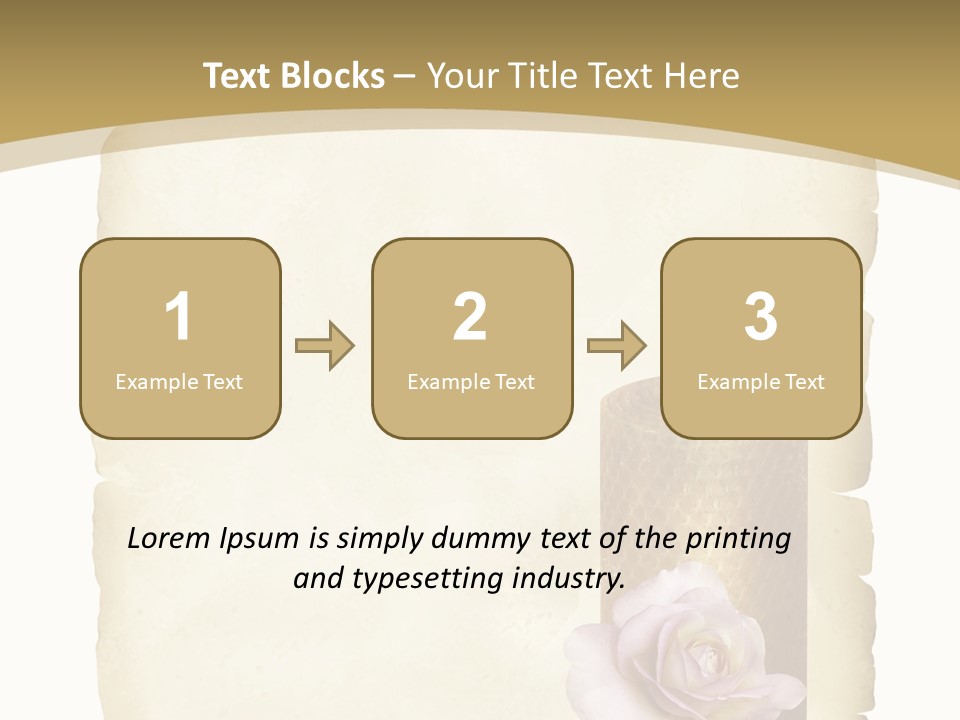 Brief Rose Trauer PowerPoint Template