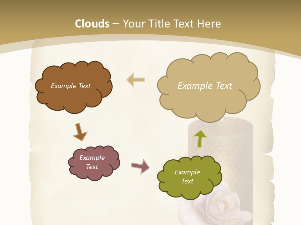 Brief Rose Trauer PowerPoint Template