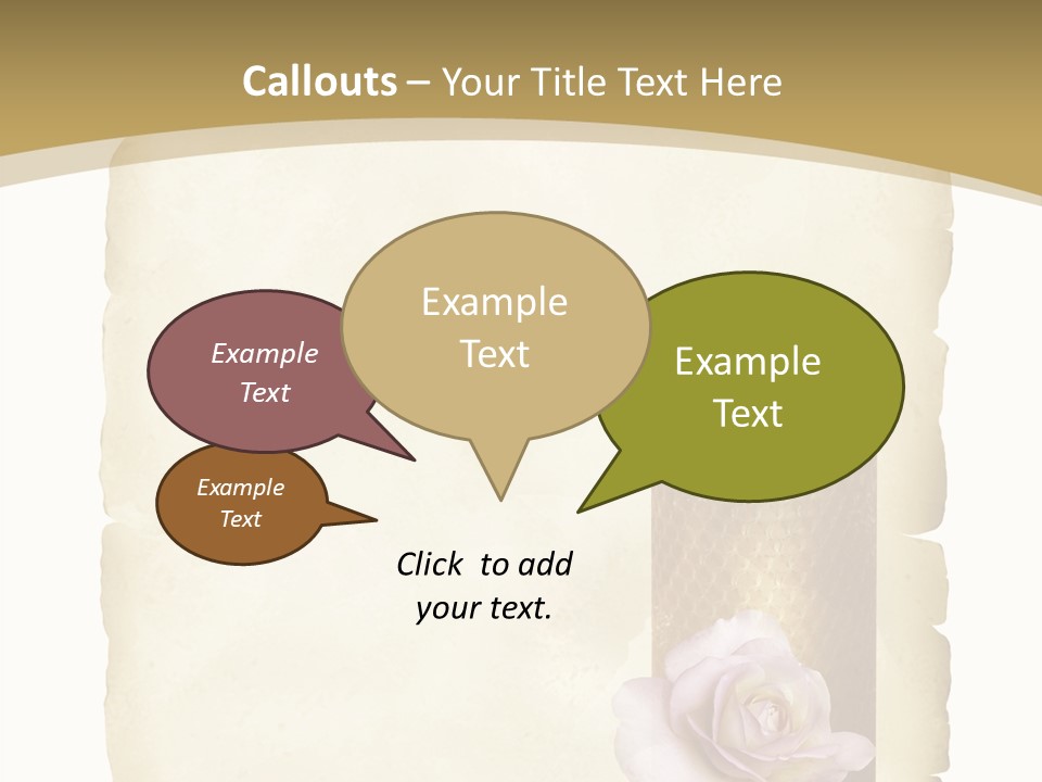 Brief Rose Trauer PowerPoint Template