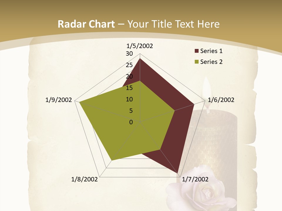 Brief Rose Trauer PowerPoint Template