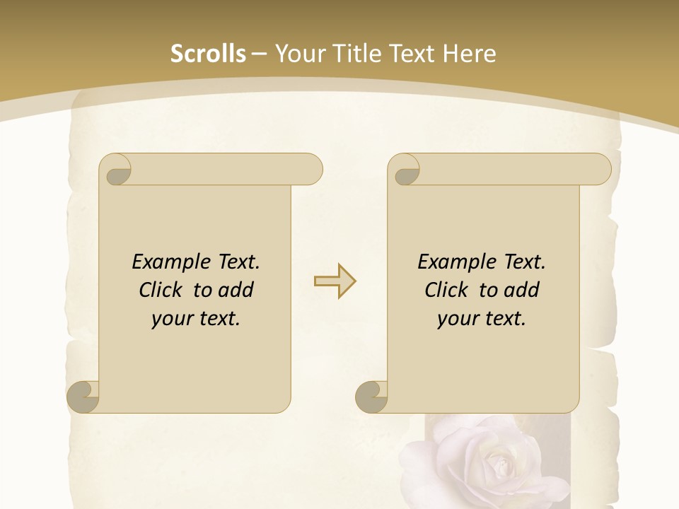 Brief Rose Trauer PowerPoint Template