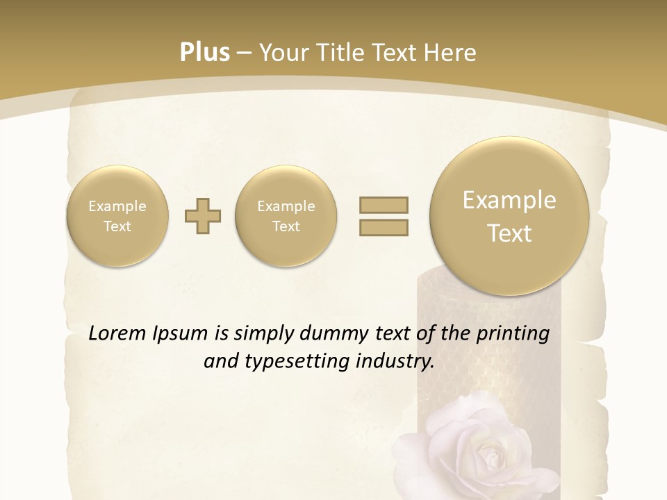 Brief Rose Trauer PowerPoint Template
